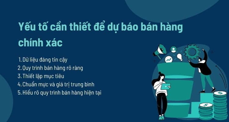 5 yếu tố cần thiết giúp dự báo bán hàng