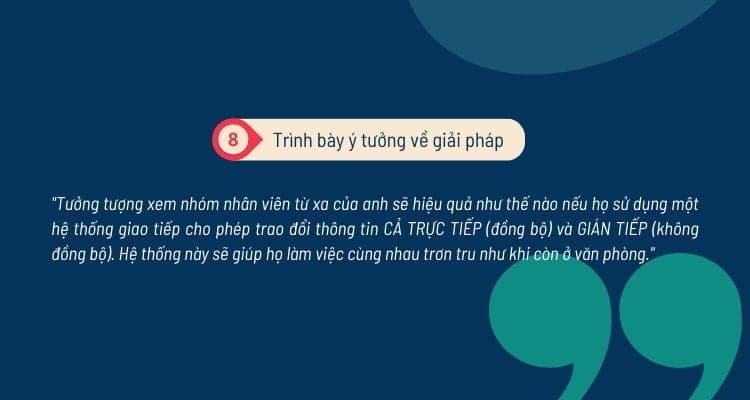 Trình bày ý tưởng về giải pháp cho khách hàng