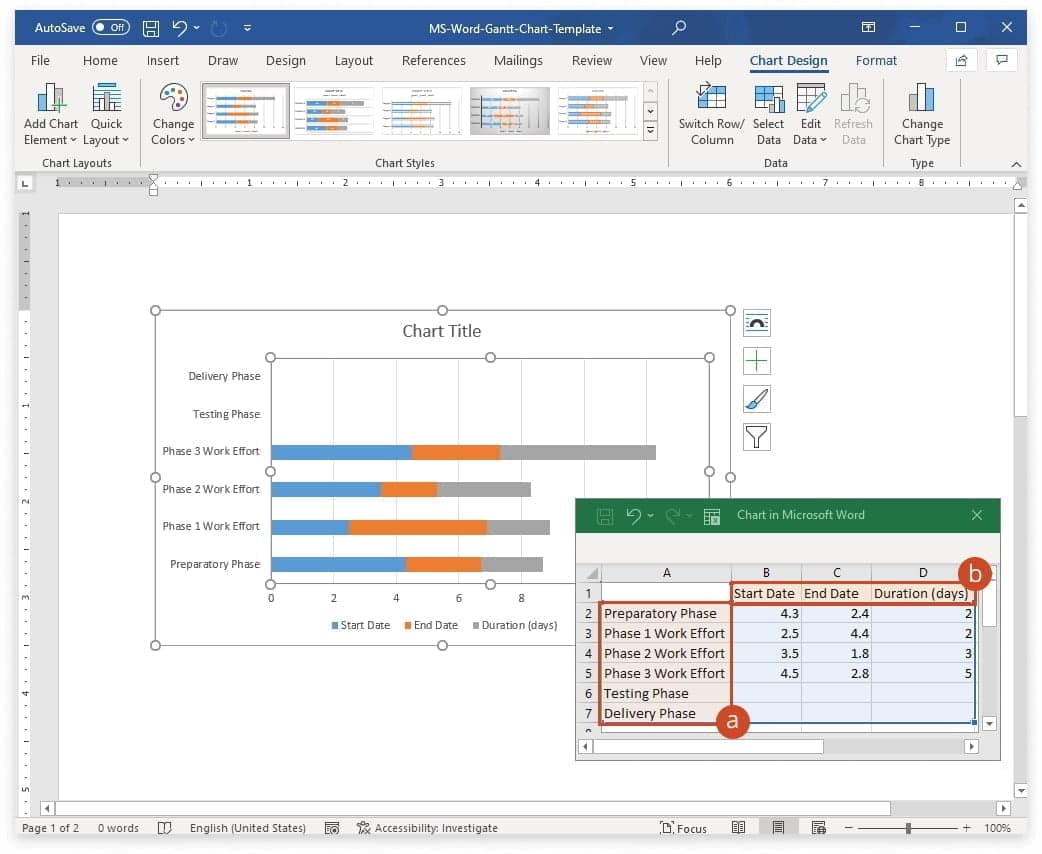 tiêu đề biểu đồ excel