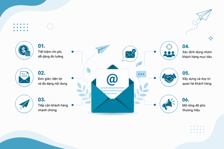 Lợi ích của chăm sóc khách hàng Email