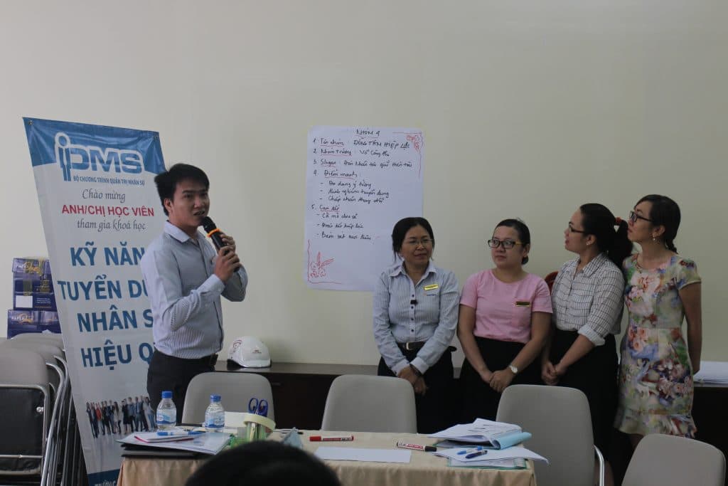 Kết thúc khóa đào tạo kỹ năng tuyển dụng
