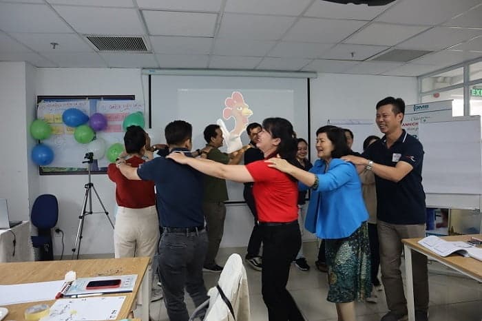 Trò chơi hoạt động nhóm tại lớp học Train the Trainer