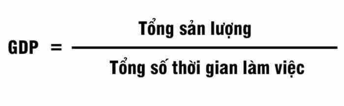 cách tính năng suất lao động