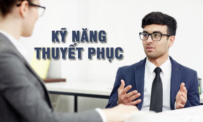 1 người đang cố gắng sử dụng kỹ năng thuyết phục