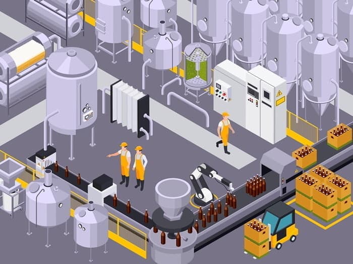 Ví dụ về WIP trong sản xuất Beer