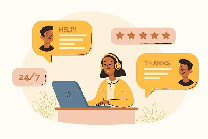 theo dõi đánh giá để phản hồi cho khách hàng