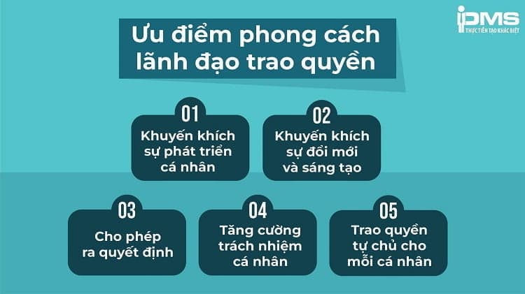 ưu điểm phong cách lãnh đạo ủy quyền