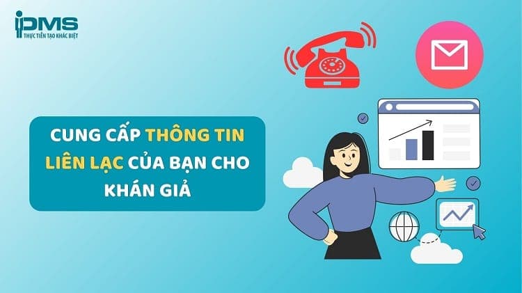 Kết thúc thuyết trình bằng cung cấp thông tin liên lạc