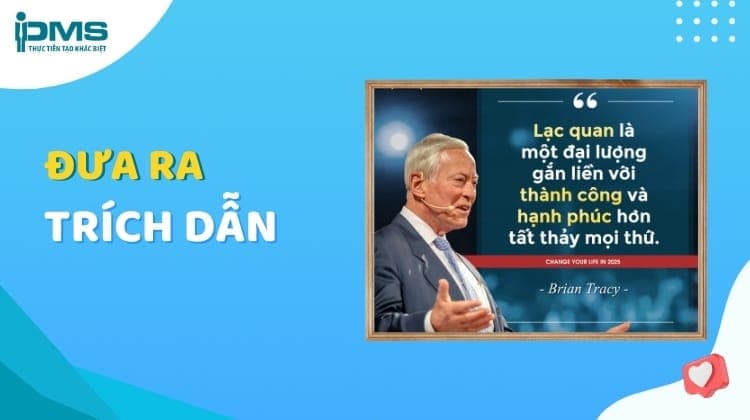 Đưa ra câu trích dẫn tâm đắc